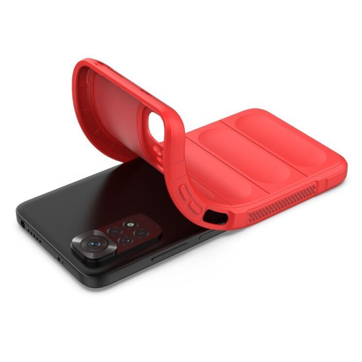 Чехол силиконовый MagCase для Xiaomi Redmi Note 11 4G / 11s - Красный фото 5