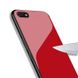 Силиконовый чехол со Стеклянной крышкой для Huawei Y5 Prime (2018) / Honor 7A - Красный фото 3
