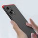 Чохол GKK 360 градусів для Xiaomi Redmi Note 12 5G колір Чорно-Червоний