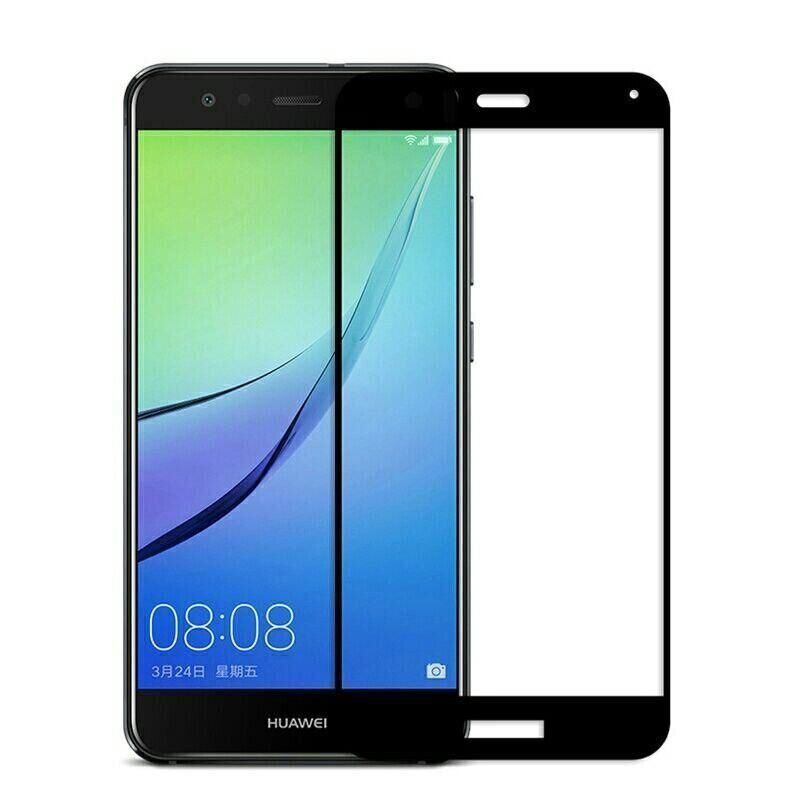 Захисне скло 2.5D на весь екран для Huawei P10 lite - Чорний фото 1