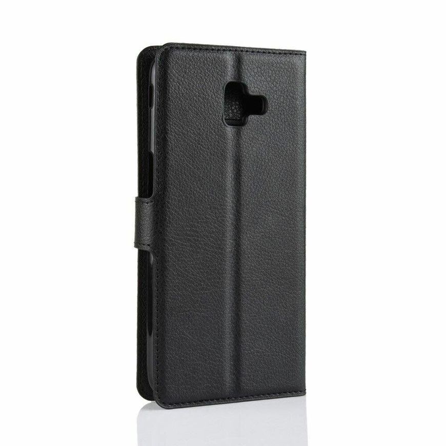 Чохол книжка з кишенями для карт на Samsung Galaxy J6 Plus - Чорний фото 5