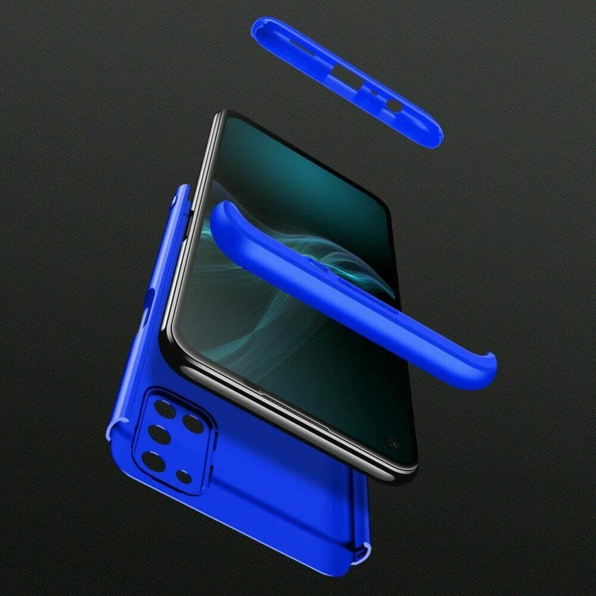 Чехол GKK 360 градусов для Oppo A52 - Синий фото 5