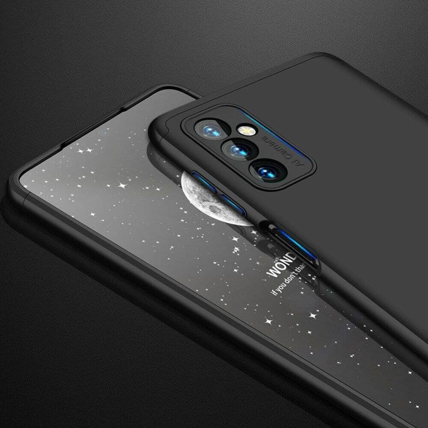 Чехол GKK 360 градусов для Samsung Galaxy M52 - Черный фото 6