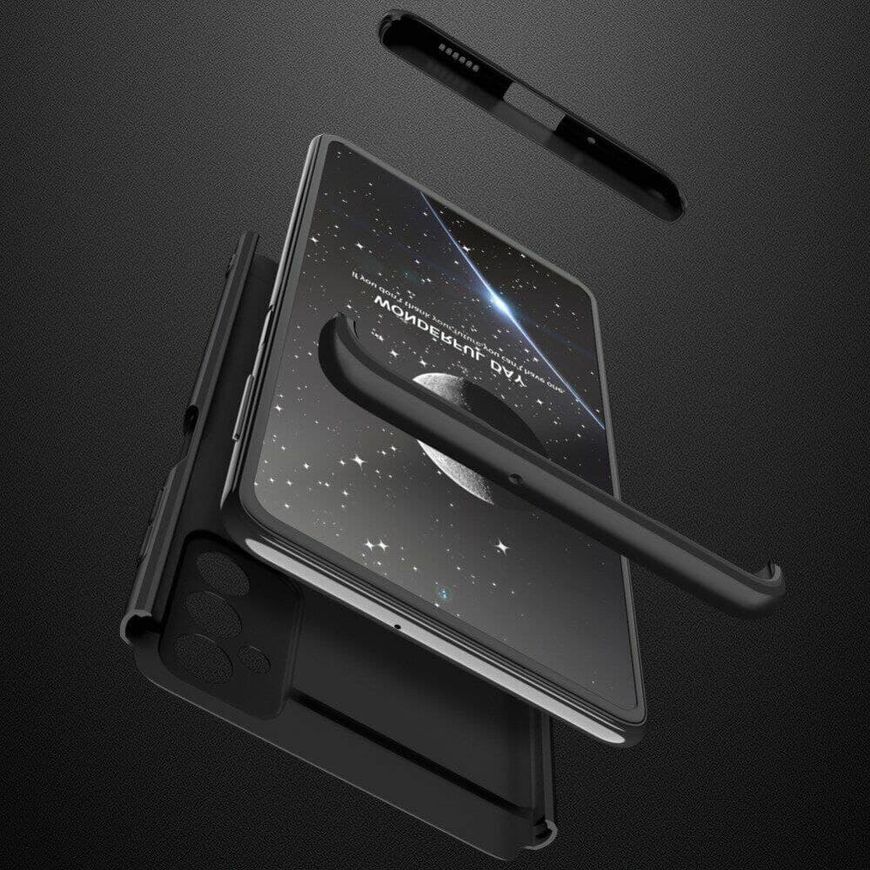 Чехол GKK 360 градусов для Samsung Galaxy M52 - Черный фото 4