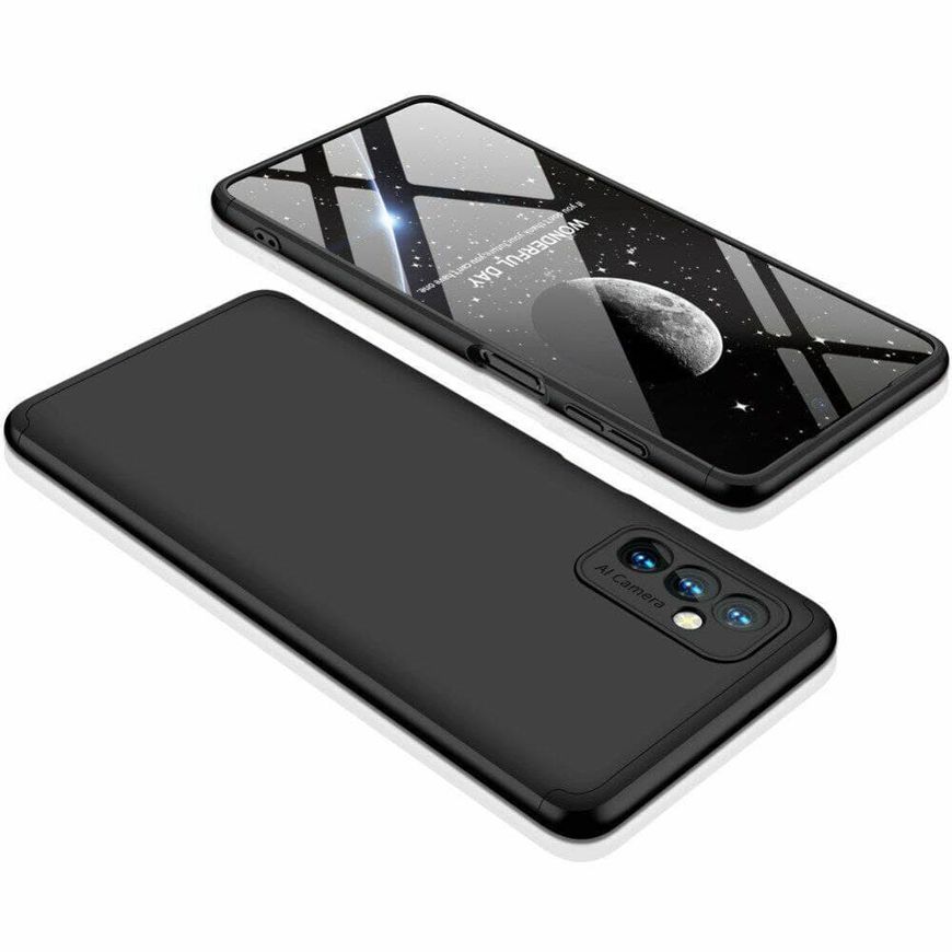 Чехол GKK 360 градусов для Samsung Galaxy M52 - Черный фото 2