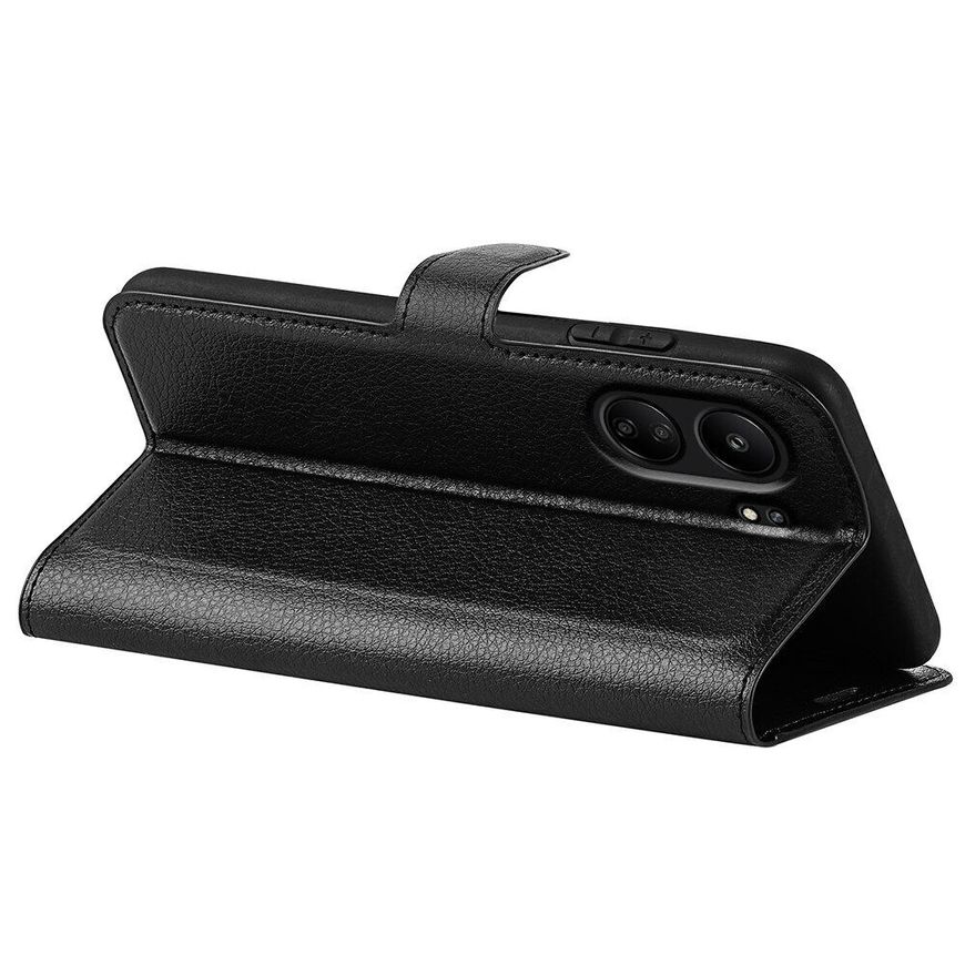 Чехол-Книжка с карманами для карт на Xiaomi Redmi 13C / Poco C65 цвет Черный