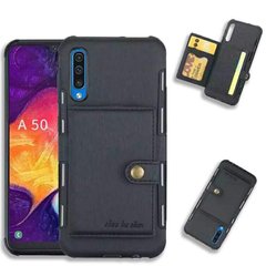 Чехол-бумажник для Samsung Galaxy A30s / A50 / A50s - Черный фото 1