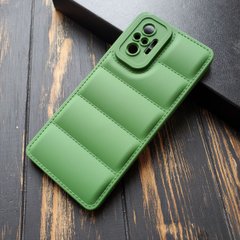 Чехол силиконовый Down Jacket для Xiaomi Redmi Note 10 Pro - Зелёный фото 1