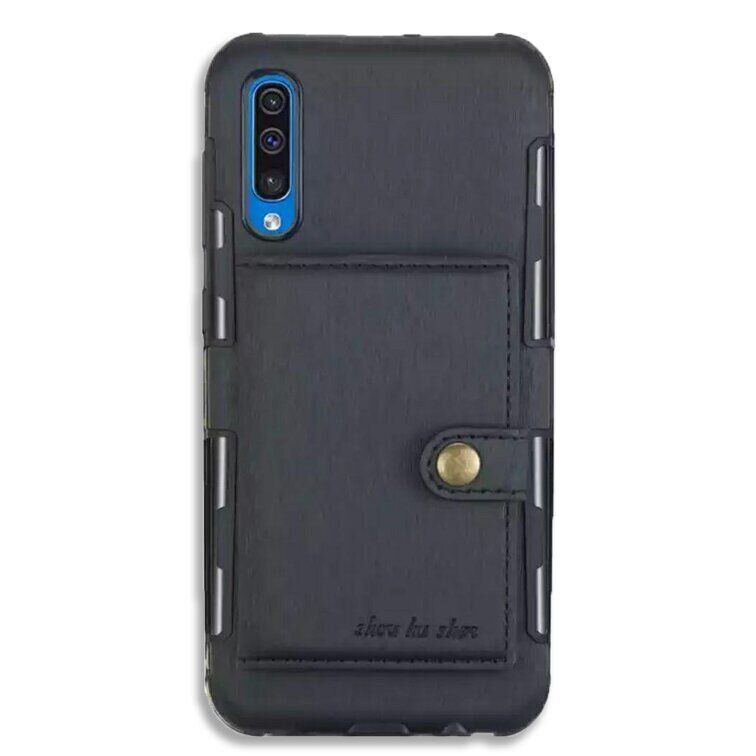 Чехол-бумажник для Samsung Galaxy A30s / A50 / A50s - Черный фото 2