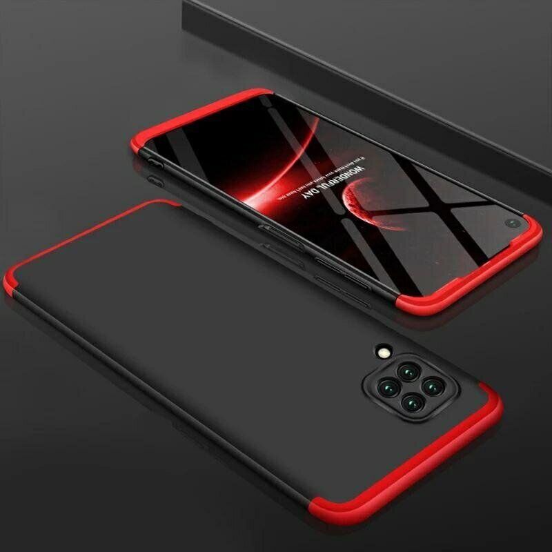 Чехол GKK 360 градусов для Huawei P40 lite - Черно-Красный фото 2