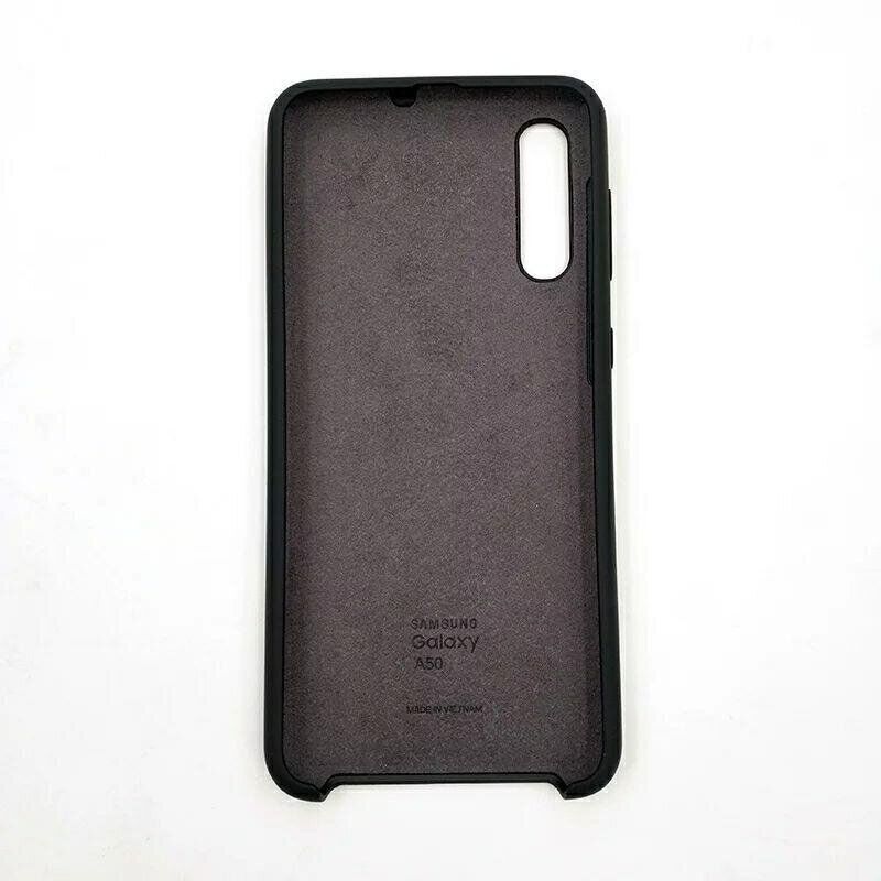 Оригинальный чехол Silicone cover для Samsung Galaxy A30s / A50 / A50s - Черный фото 4