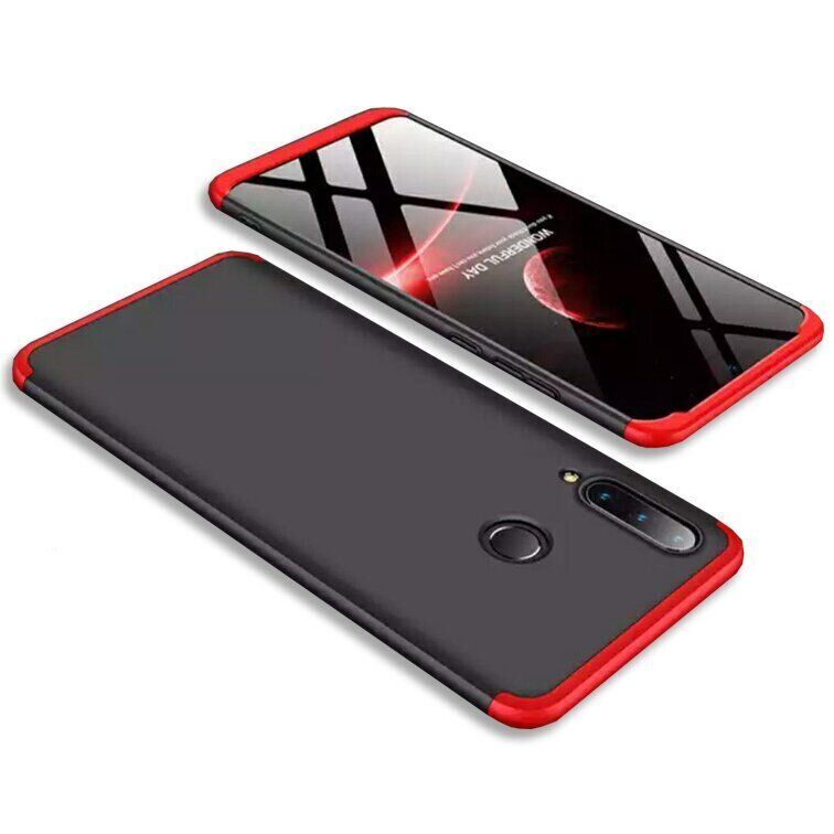 Чехол GKK 360 градусов для Huawei P30 lite - Черно-Красный фото 2