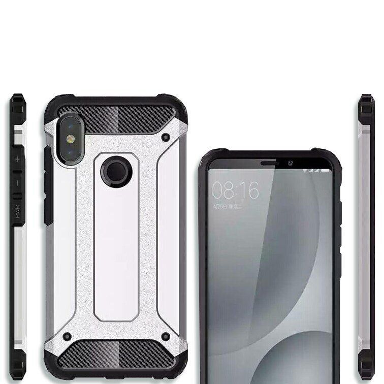 Противоударный гибридный чехол для Xiaomi Redmi S2 - Черный фото 2
