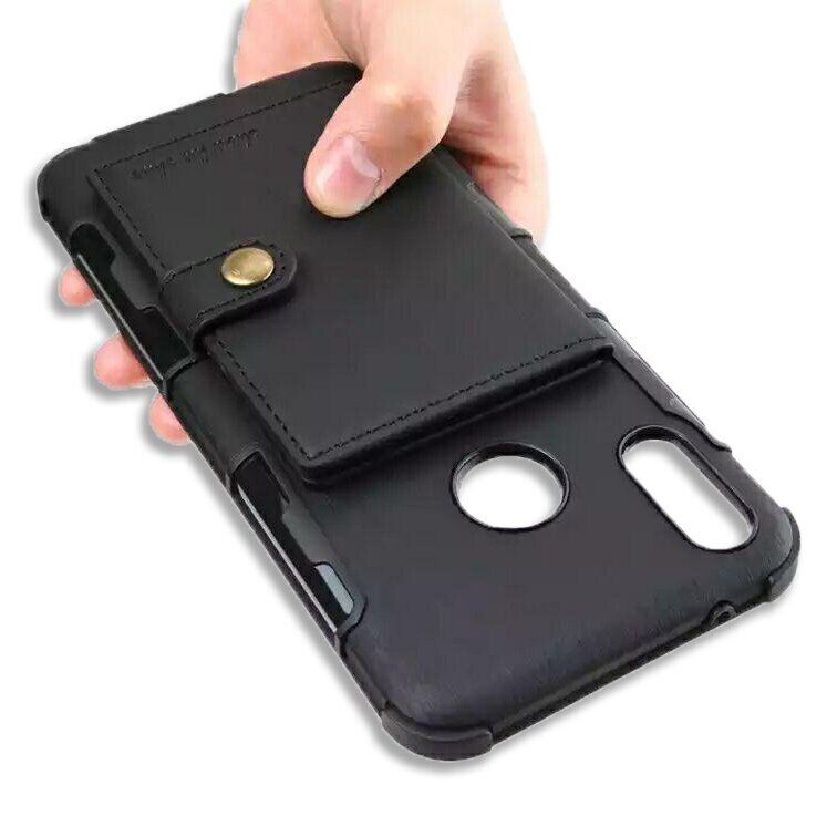 Чехол-бумажник для Samsung Galaxy A20 / A30 - Черный фото 4