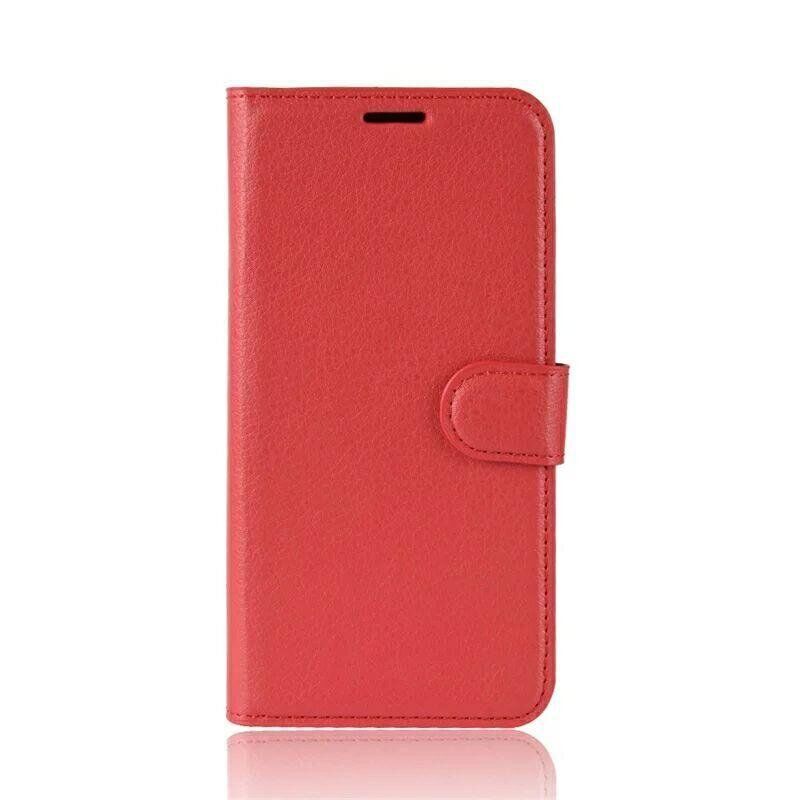 Чехол-Книжка с карманами для карт на Samsung Galaxy J6 (2018) / J600 - Красный фото 6