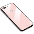 Силиконовый чехол со Стеклянной крышкой для Xiaomi Mi8 lite цвет Розовый