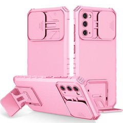 Чехол Kickstand с защитой камеры для Samsung Galaxy A14 цвет Розовый
