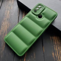 Чехол силиконовый Down Jacket для Oppo A53 - Зелёный фото 1