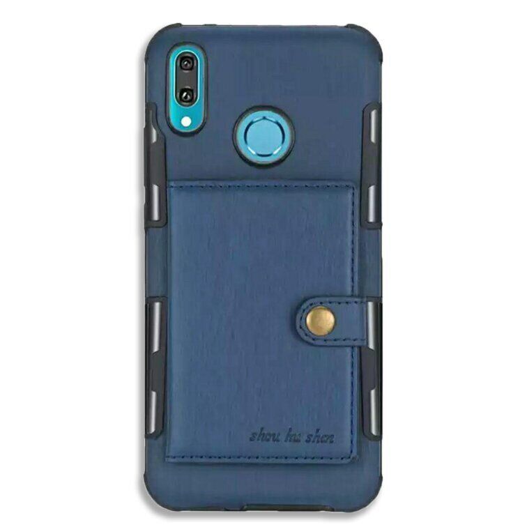 Чехол-бумажник для Samsung Galaxy A20 / A30 - Синий фото 2