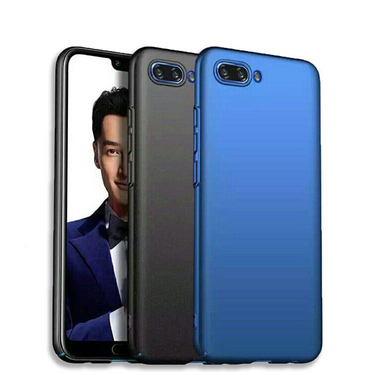 Чехол Бампер с покрытием Soft-touch для Huawei Honor 10 - Синий фото 2