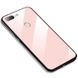 Силиконовый чехол со Стеклянной крышкой для Xiaomi Mi8 lite - Розовый фото 1