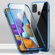 Магнитный чехол с защитным стеклом для Samsung Galaxy A21s - Синий фото 1