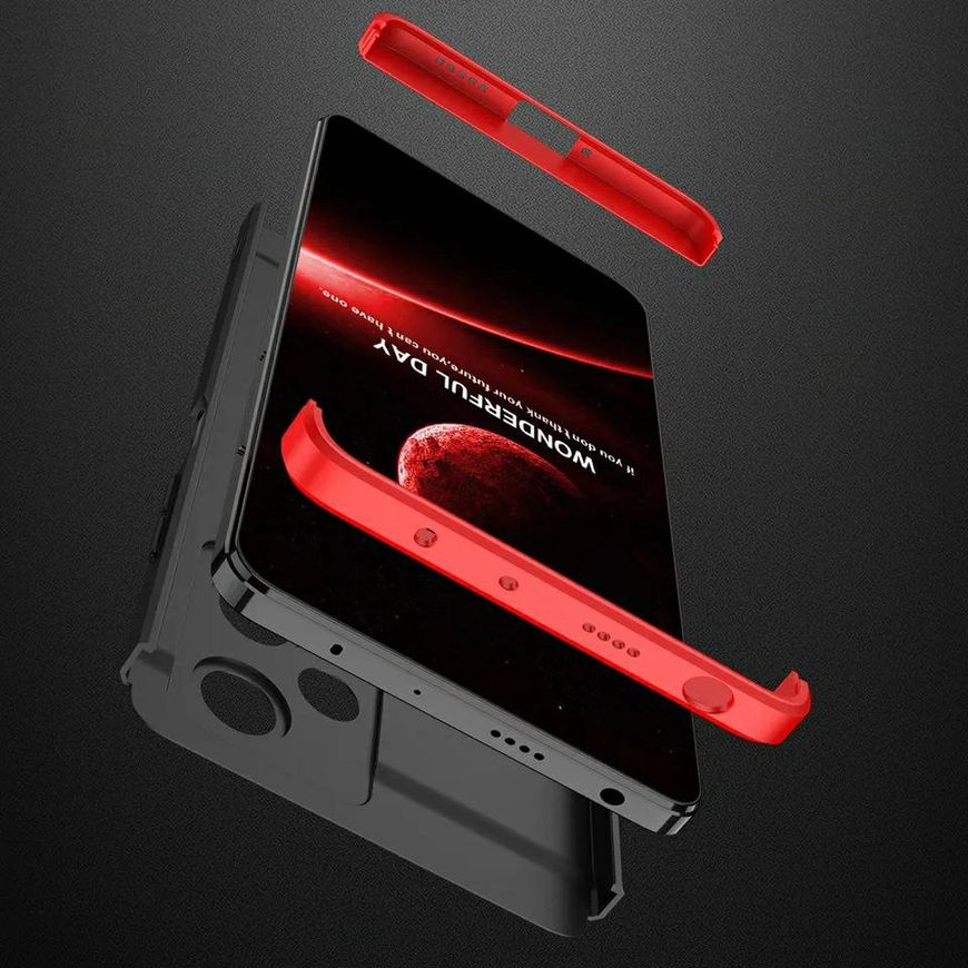 Чехол GKK 360 градусов для Xiaomi Redmi Note 12 Pro 5G цвет Синий