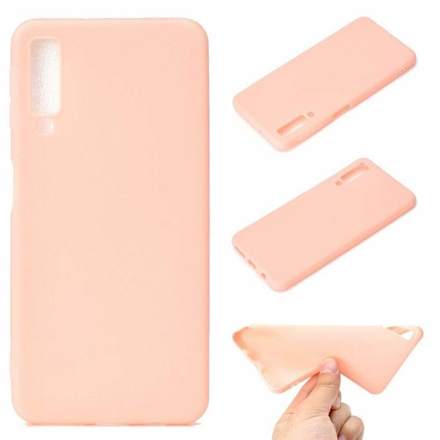 Чехол Candy Silicone для Samsung Galaxy A7 (2018) / A750 - Розовый фото 1