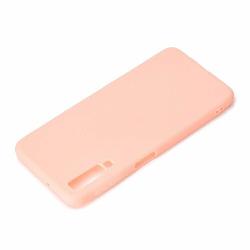 Чехол Candy Silicone для Samsung Galaxy A7 (2018) / A750 - Розовый фото 4