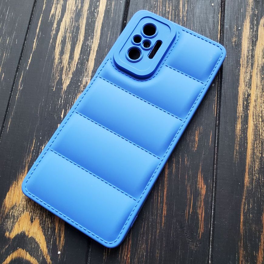 Чехол силиконовый Down Jacket для Xiaomi Redmi Note 10 Pro - Синий фото 2