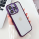 Чохол з підставкою та склом на камеру Lens Shield для iPhone 14 Pro колір Фіолетовий
