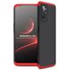 Чехол GKK 360 градусов для Oppo A76 / Realme 9i - Черно-Красный фото 1