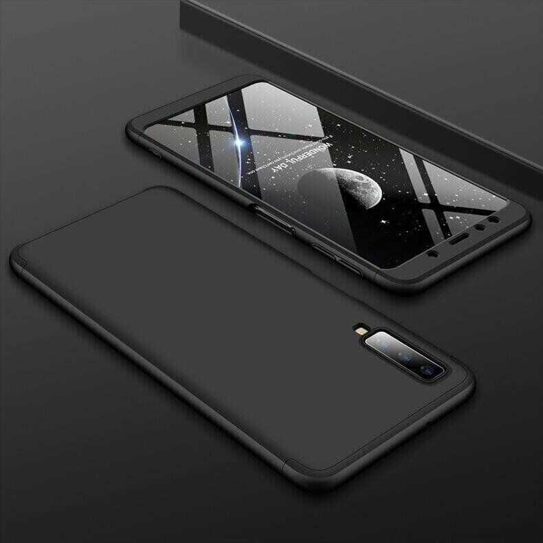 Чохол GKK 360 градусів для Samsung Galaxy A7 (2018) / A750 - Чорний фото 2