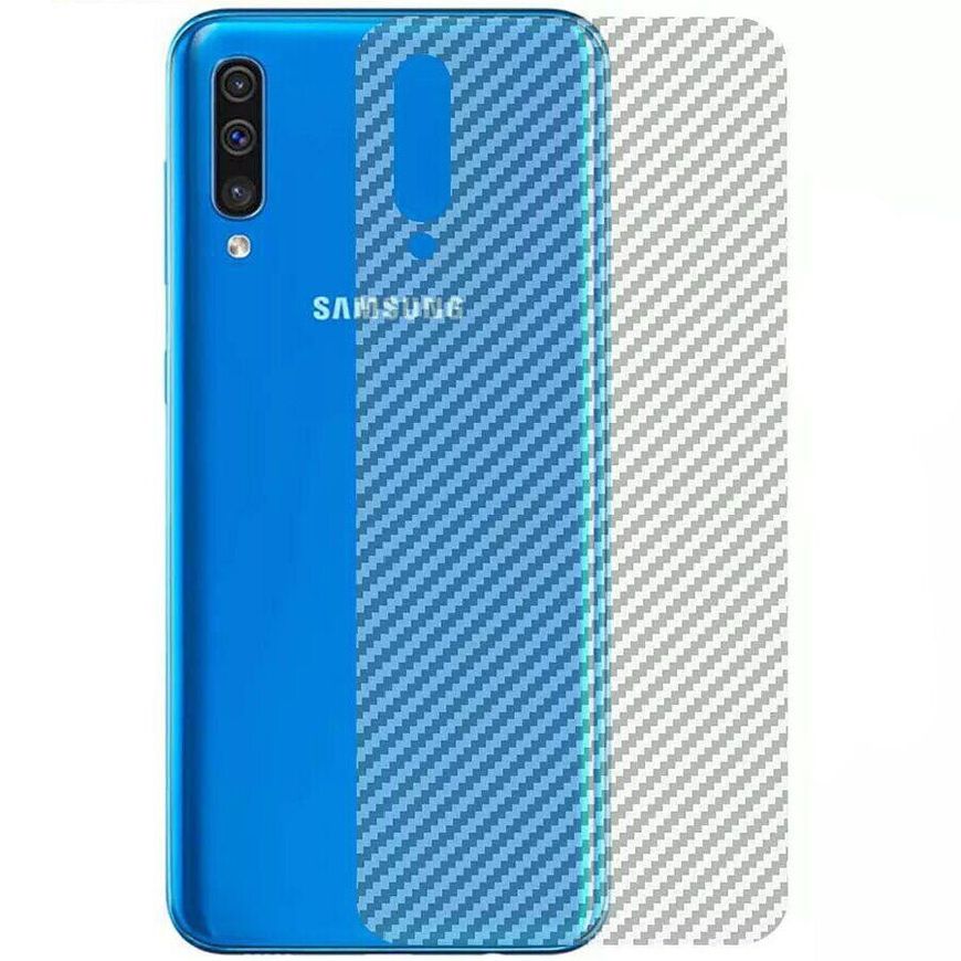 Карбоновая пленка на корпус для Samsung Galaxy A30s / A50 / A50s - Прозрачный фото 1