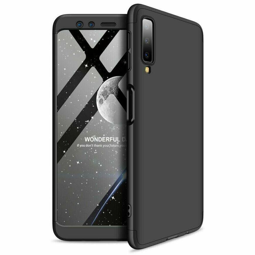 Чехол GKK 360 градусов для Samsung Galaxy A7 (2018) / A750 - Черный фото 1
