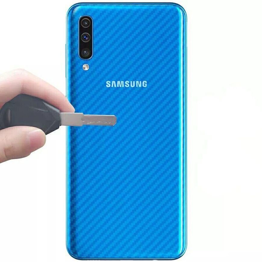 Карбонова плівка на корпус для Samsung Galaxy A30s / A50 / A50s - Прозорий фото 3