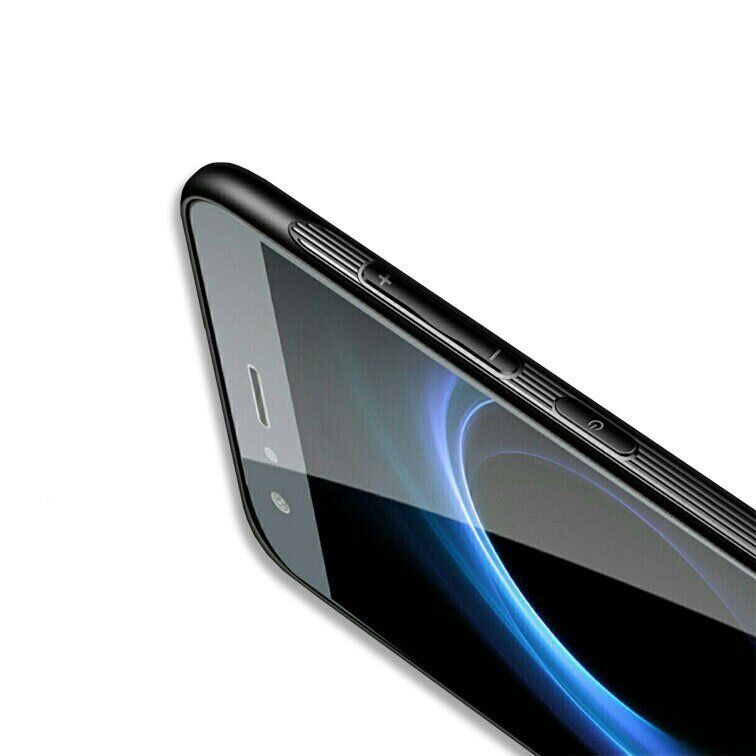 Силіконовий чохол зі скляної кришкою для Huawei Honor 9 - Чорний фото 5