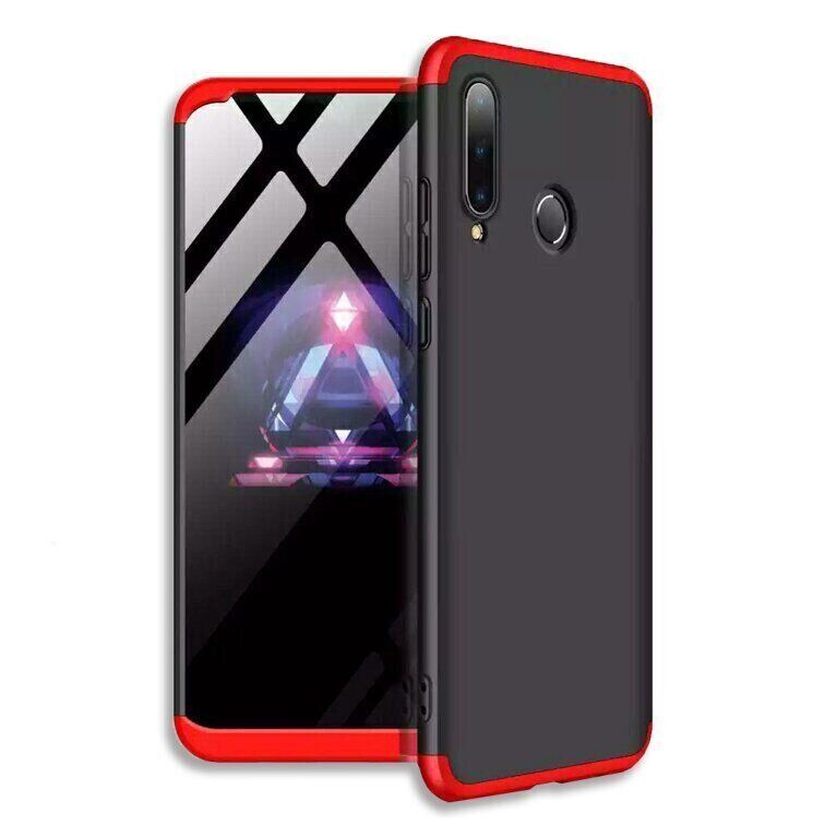 Чохол GKK 360 градусів для Huawei P40 lite E - Чёрно-Красный фото 1
