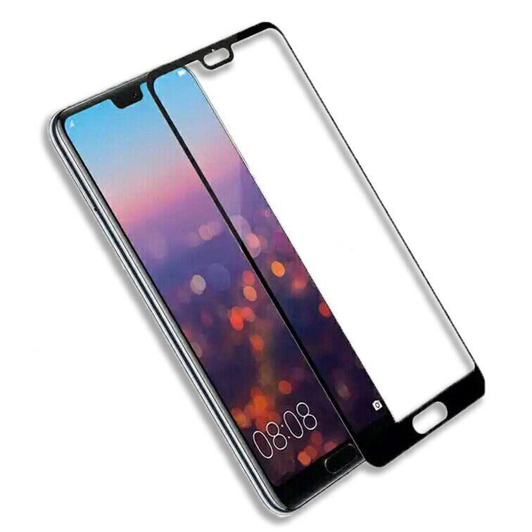 Защитное стекло 2.5D на весь экран для Huawei P20 Pro - Черный фото 2