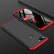 Чехол GKK 360 градусов для Oppo A12 - Черно-Красный фото 2