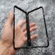 Магнитный чехол с защитным стеклом для Samsung Galaxy A21s - Черный фото 3