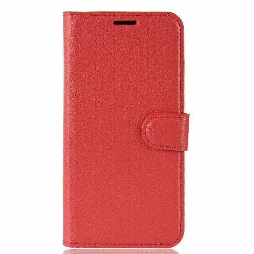 Чехол-Книжка с карманами для карт на Realme C11 - Красный фото 6
