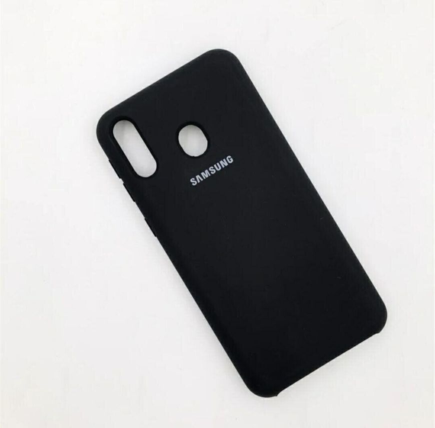 Оригинальный чехол Silicone cover для Samsung Galaxy M20 - Черный фото 2
