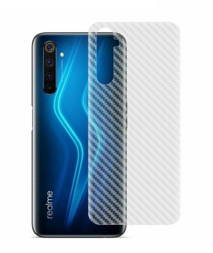 Карбонова плівка на корпус для Realme 6 Pro - Прозорий фото 1