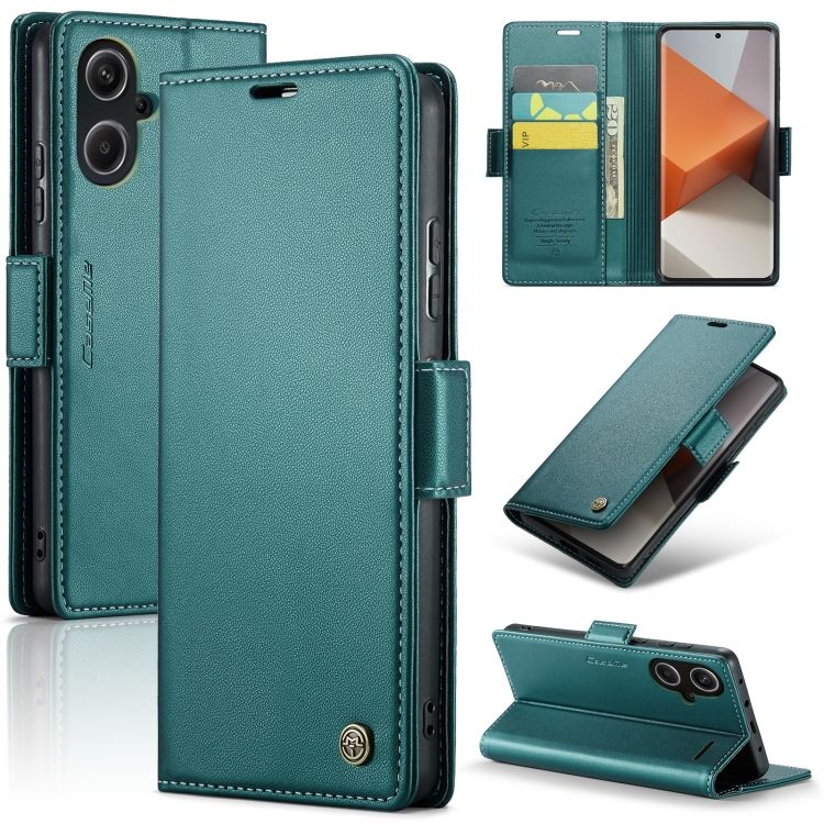 Кожаный чехол-книжка Retro Case для Xiaomi Redmi Note 13 Pro Plus цвет Зелёный