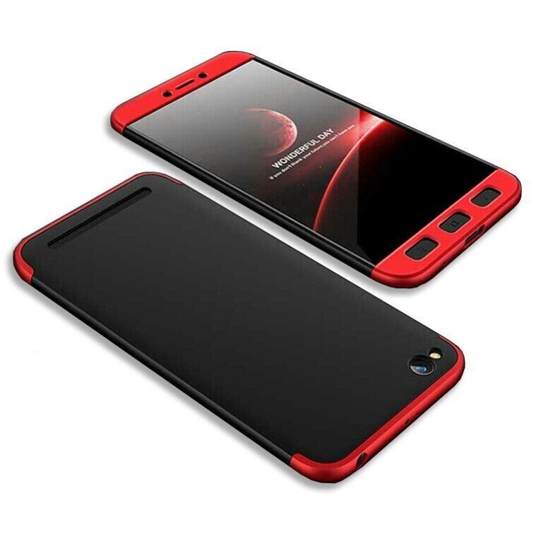 Чохол GKK 360 градусів для Xiaomi Redmi 5A - Чёрно-Красный фото 1