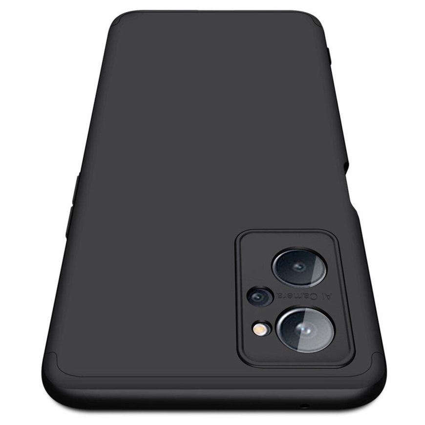 Чохол GKK 360 градусів для Oppo A76 / Realme 9i - Чорний фото 3