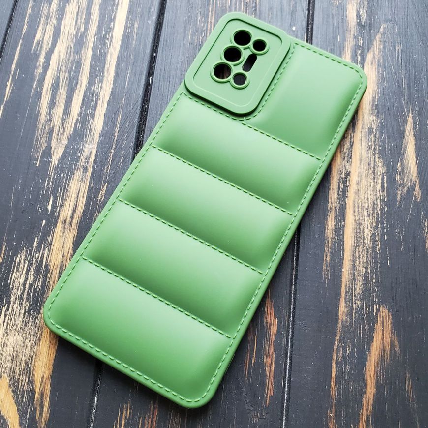 Чехол силиконовый Down Jacket для Tecno Pova 2 - Зелёный фото 2