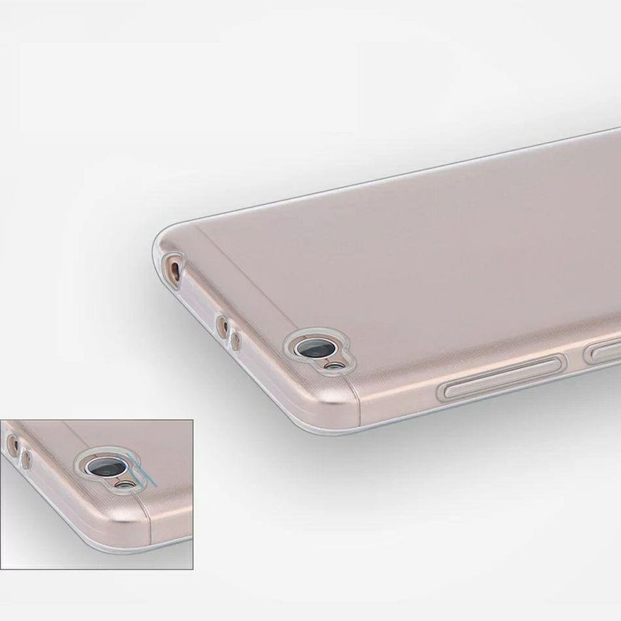 Прозрачный Силиконовый чехол TPU для Xiaomi Redmi 4A - Прозрачный фото 3
