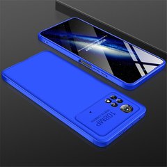 Чехол GKK 360 градусов для Poco X4 Pro 5G - Синий фото 1